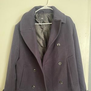 H&M wool pea coat size 40R